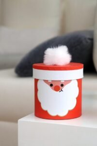 packaging, santa claus, cardboard, decoration, christmas, christmas decoration, red, white, gift, gift wrapping